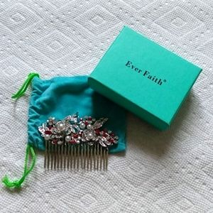 New Ever Faith Bridal Wedding Evening Party Glamour Hair Piece Comb